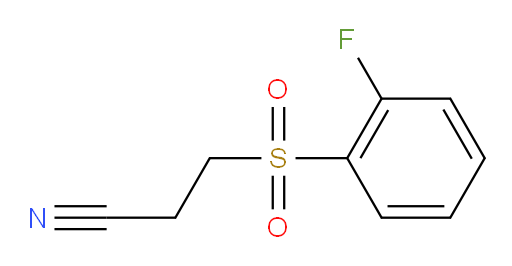 3-[(2-Fluorophenyl)sulfonyl]propanenitrile (ACI)