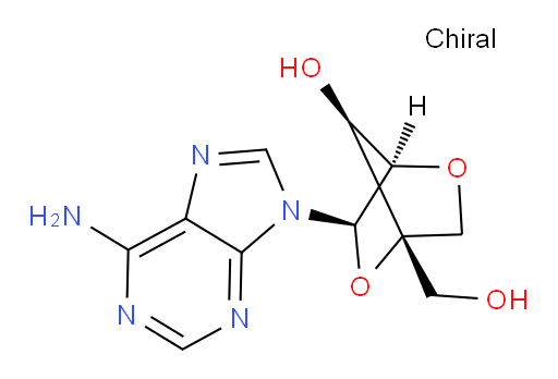 9-[2,5-Anhydro-4-C-(hydroxymethyl)-α-L-lyxofuranosyl]-9H-purin-6-amine (ACI)