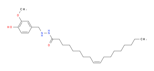 (9Z)-9-Octadecenoic acid 2-[(4-hydroxy-3-methoxyphenyl)methyl]hydrazide (ACI)