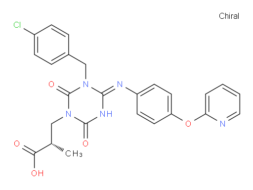 (αS,4E)-3-[(4-Chlorophenyl)methyl]tetrahydro-α-methyl-2,6-dioxo-4-[[4-(2-pyridinyloxy)phenyl]imino]-1,3,5-triazine-1(2H)-propanoic acid (ACI)