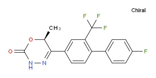 (6S)-5-[4′-Fluoro-2-(trifluoromethyl)[1,1′-biphenyl]-4-yl]-3,6-dihydro-6-methyl-2H-1,3,4-oxadiazin-2-one (ACI)