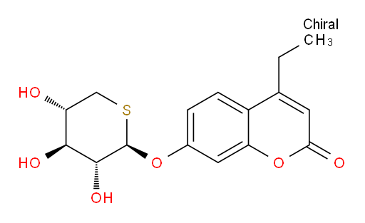 4-Ethyl-7-[(5-thio-β-D-xylopyranosyl)oxy]-2H-1-benzopyran-2-one (ACI)