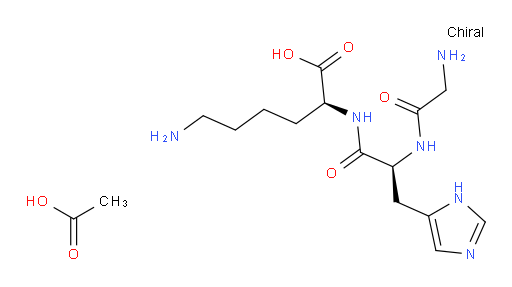 L-Lysine, glycyl-L-histidyl-, monoacetate (9CI)