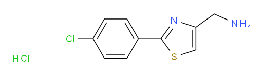 4-Thiazolemethanamine, 2-(4-chlorophenyl)-, hydrochloride (1:1) (ACI)