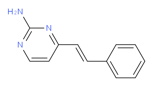 2-Pyrimidinamine, 4-(2-phenylethenyl)-, (E)- (9CI)