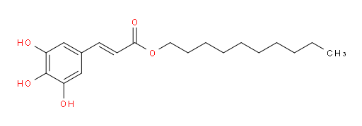 Decyl (2E)-3-(3,4,5-trihydroxyphenyl)-2-propenoate (ACI)