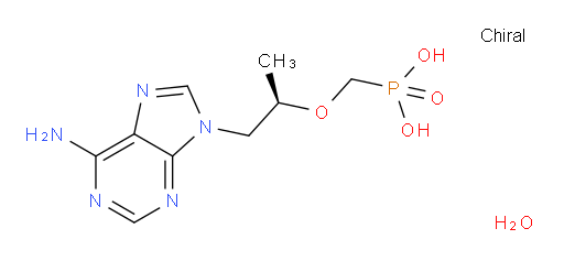 Phosphonic acid, P-[[(1R)-2-(6-amino-9H-purin-9-yl)-1-methylethoxy]methyl]-, hydrate (1:1) (ACI)