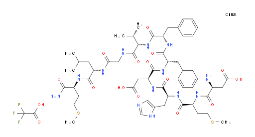 Kassinin, 2-L-methionine-3-L-histidine-4-de-L-lysine-5-de-L-serine-7-L-phenylalanine-, bis(trifluoroacetate) (9CI)
