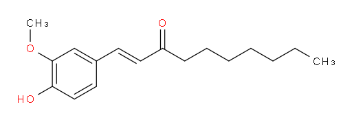 (1E)-1-(4-Hydroxy-3-methoxyphenyl)-1-decen-3-one (ACI)