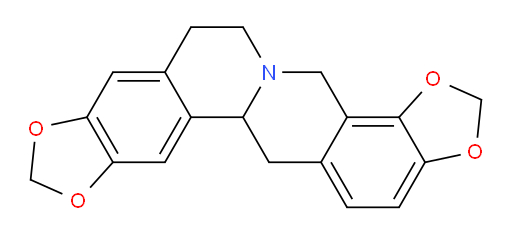 6,7,12b,13-tetrahydro-4H-[1,3]dioxolo[4',5':7,8]isoquinolino[3,2-a][1,3]dioxolo[4,5-g]isoquinoline