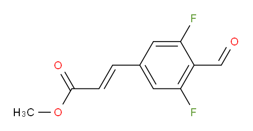 (E)-methyl 3-(3,5-difluoro-4-formylphenyl)acrylate