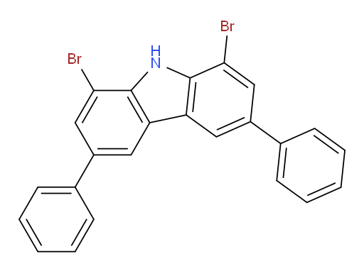 1,8-dibromo-3,6-diphenyl-9H-carbazole