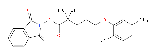 1,3-dioxoisoindolin-2-yl 5-(2,5-dimethylphenoxy)-2,2-dimethylpentanoate