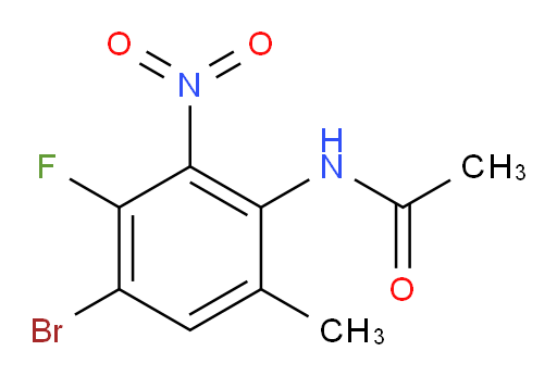 N-(4-bromo-3-fluoro-6-methyl-2-nitrophenyl)acetamide
